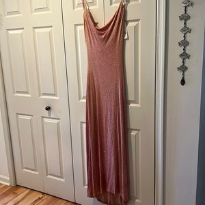 Pink sparkle evening dress/prom dress